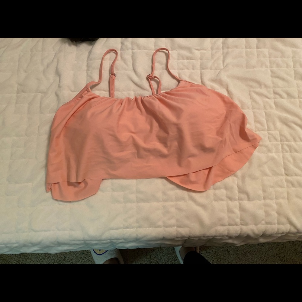 Coral bikini top